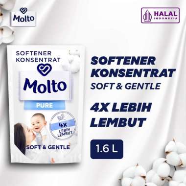 Molto Pure Pewangi Pakaian Bayi, Pelembut Baju Bayi Konsentrat 1.6L