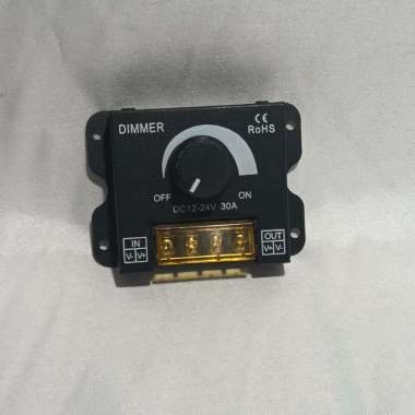 Dimmer Lampu/Dimmer Led Strip DC12V-24V 30A Pengatur Kecerahan