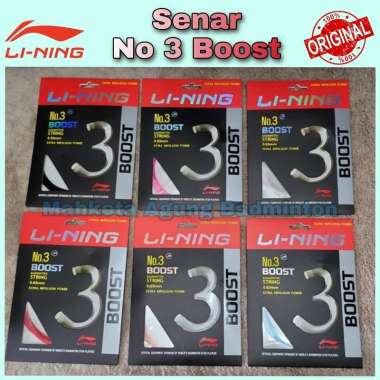 Senar Lining Li Ning Original asli no 3 boost no.3 boost number 3 boost Senar saja orange