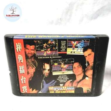 Kaset Video Games Sega Wrestle Mania WWF WCW WWE Smack Down Gulat Toys