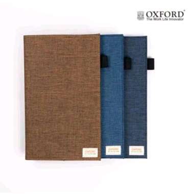 OXFORD FABRIC NOTEBOOK COVER A5 B5 SAMPUL JAKET KAIN BUKU TULIS A5 tan