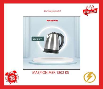 ELECTRIC KETTLE/TEKO LISTRIK MASPION 1.8 LITER MEK - 1802 KS