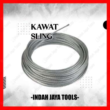 Kawat Seling Baja GALVANIS 4 mm - Tali Sling Cable Wire Rope