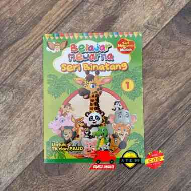 BUKU MEWARNAI TK/Paud/belajar anak/menggambar Seri Binatang