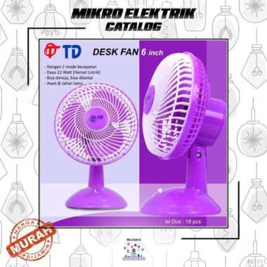 Kipas Angin Meja / Desk Fan TD 6 Inch