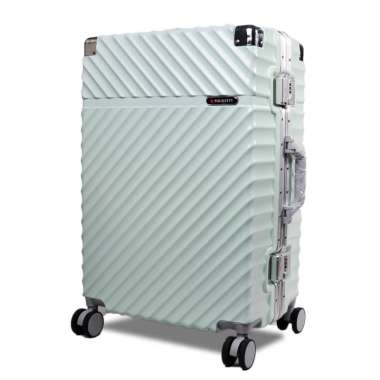 Koper Hardcase Aluminum Polo City No Zipper Size Bagasi 24 Inch - 7001 Mint