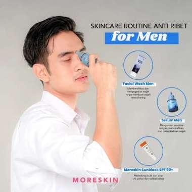 Serum Wajah Pria Penghilang Bekas Jerawat Dan Flek Hitam / Serum Wajah Pria Bromen Moreskin Serum Me