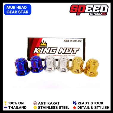 Mur Breket Injakan Kanan Suzuki Satria Hiu 2Tak Mur Probolt Thailand Stainless King Nut Gear Mur Hea