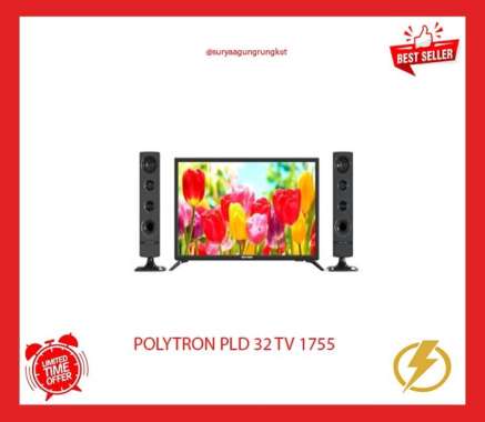 DIGITAL LED TV POLYTRON 32 INCH SPEAKER TOWER - PLD 32 TV 1755