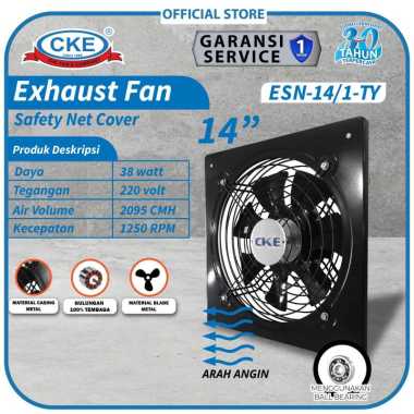 Wall Exhaust Fan 14" Inch Kipas Exhaust Fan Dinding Industrial 14 Inch