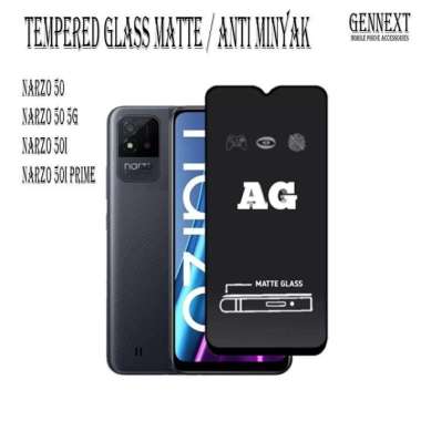 Tempered matte glass REALME C33 10 NARZO 50 50i PRIME 5G anti minyak NARZO 50i PRIME