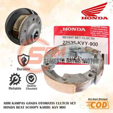 AHM Kampas Ganda Otomatis Honda Beat Scoopy Karbu KVY Mio Kopling Only Motor Matic