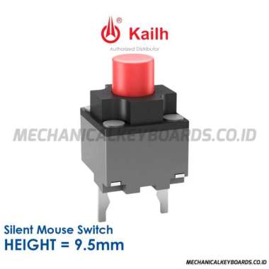 Kailh Silent Mouse Micro Switch (Red - 9.5mm)