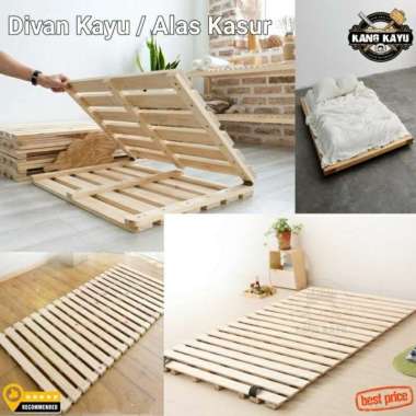 Divan kayu dipan alas tempat tidur ambalan kasur 120x200
