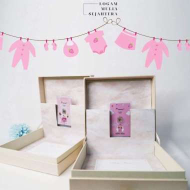 POP UP GIFT/HADIAH LOGAM MULIA BABY GIRL 0,1 GRAM ANTAM