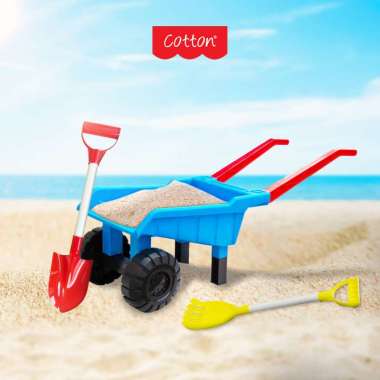 Cotton Gerobak Pasir Mainan Gerobak Pasir Angkut Pantai Anak