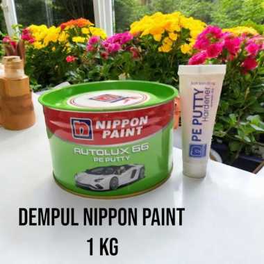 Dempul Mobil Besi Nippon paint nipsea autolux 66 PE putty 1kg, dempul autolux 66 PE putty Nippon pai
