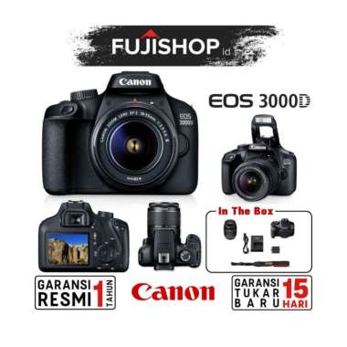 Canon EOS 3000D kit EF S 18-55 III / Kamera Canon 3000D Kit DSLR Camera