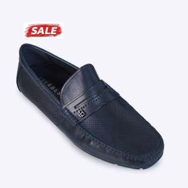EVERBEST SEPATU LOAFER PRIA ORIGINAL SLIP ON LOAFERS PANSUS KULIT ASLI ORI BRANDED TERBARU BIRU NAVY
