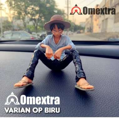 Action Figure Anime One Piece Pajangan Dashboard Cover Mobil LUFFY BIRU MUDA