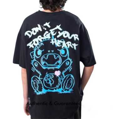 BTK BESTKILLER DAMAGED MONSTER BLACK TEE 100% Authentic M