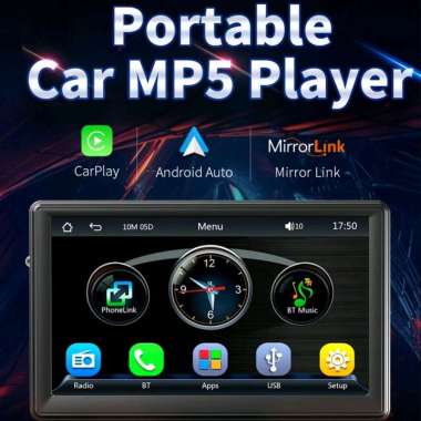ROWE Multimedia Video Player Wireless Carplay Android Auto 7 Inch - RW539 - Black