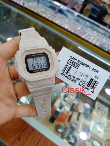 Original 100%!! Casio G-SHOCK GMS-S5600RT-4DR Jam Tangan Wanita Digital Solar GSHOCK GMS-S5600RT-4 G