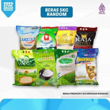 BERAS PREMIUM 5 KG SANIA TOPI KOKI RAJA LARISST FS HOKI
