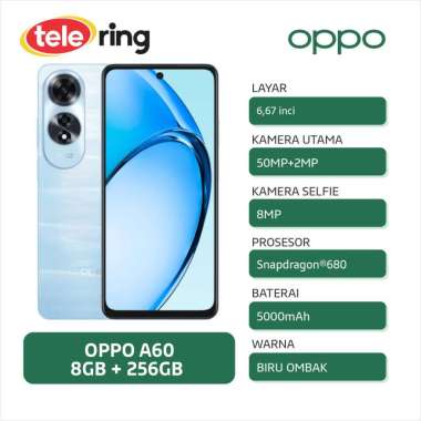 HP OPPO A60 8/256GB BIRU