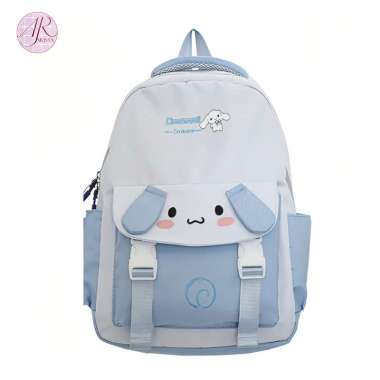 MINISO TAS RANSEL SEKOLAH SANRIO KAWAII ANAK DAN REMAJA KUROMI MELODY DAN CINNAMOROLL BIRU CINNAMORO