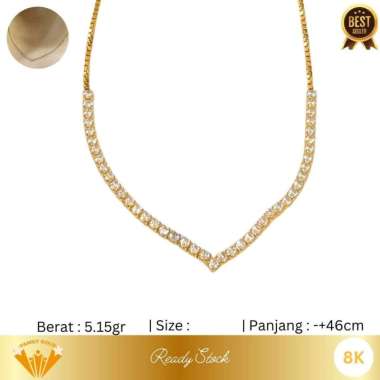 Kalung Emas Kadar 8K Model Aurel Serut Family Gold serut 5gr