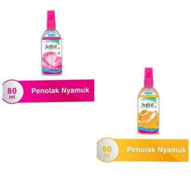 Soffel Spray Anti Nyamuk Botol 80ml - Sofel Spray Penolak Nyamuk 80ml Jeruk