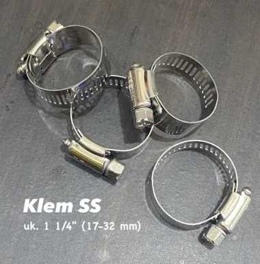 Klem Selang Air Stainless 1-1/4 Inch / Ring Klem Selang Kompor Gas / Clamp Karburator Karet