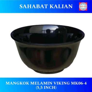 (6 pcs) Mangkok Melamin Viking MK06-4 5,5 Inch HITAM 6 Pcs