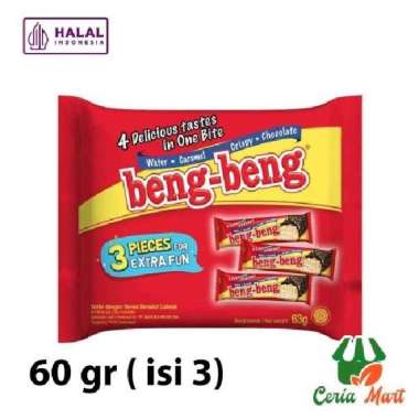 Beng Beng Triple isi 3pcs Wafer Coklat Bar Bengbeng