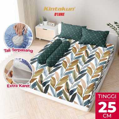 Kintakun DLUXE Sprei Set Fitted Tinggi 25cm TELANIA 160x200 / 180x200 / 200x200 Aesthetic Varian Siz