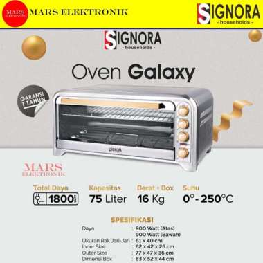 SIGNORA OVEN GALAXY PRO - 75 lITER - SIGNORA OVEN GALAXY PRO - 75 LITER - GARANSI RESMI