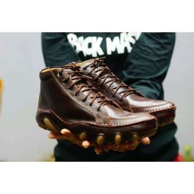 Garage - Sepatu Kulit Asli BM x Nesta Boots Original Brand 39 Cokelat Tua