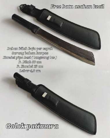 Golok kerja golok kebun full tang anti copot termurah 02