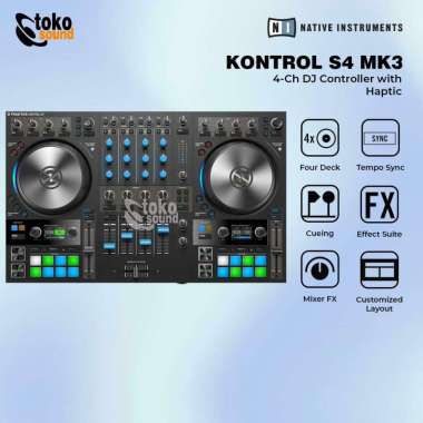 Native Instruments Traktor Kontrol S4 MK3 - 4 Channel DJ Controller