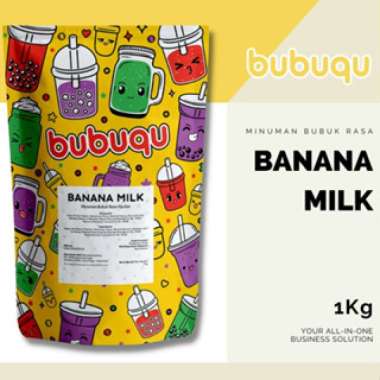 Bubuqu Powder Drink Banana Milk - Bubuk Minuman Susu Pisang 1 Kg
