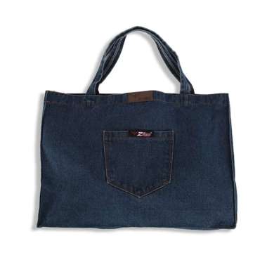 2nd Red Denim Cambray ToteBag Blue Black 002002