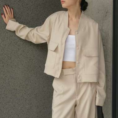 Liam Jacket / Bomber jacket / Jacket wanita semiwool LIAM OAT