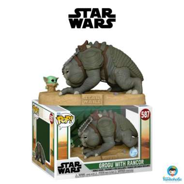 Funko POP! Star Wars: The Book of Boba Fett - Grogu with Rancor Jumbo 10” (SE) #587