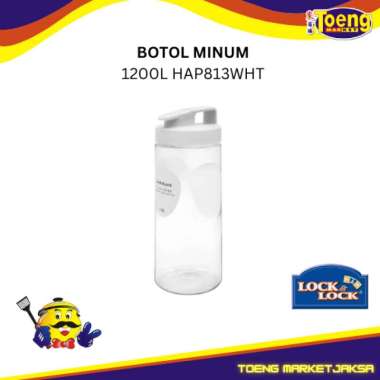 BOTOL MINUM / EASY GRIP WATER BOTTLE 1200L HAP813WHT LOCK & LOCK