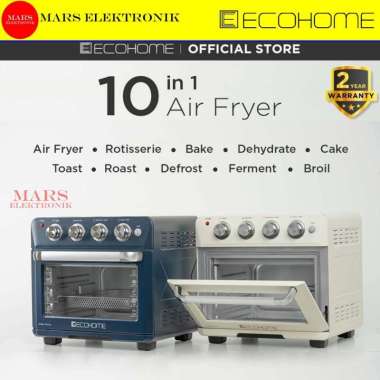 ECOHOME CUBIC AIR FRYER OVEN - LOW WATT - 25L - NOBLE SERIES EAF-888 / EAF 888 / OVEN ECOHOME - ECOH