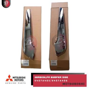 List Garnish Bumper Bemper Depan Bawah Mitsubishi All New Pajero Sport 6407A405 6407A406 Original As
