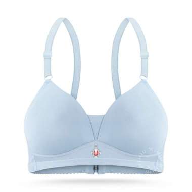 Wimiu BH Bra Wanita BH Tanpa Kawat Busa Tipis 3 Kaitan Bra 100211 Grey 36