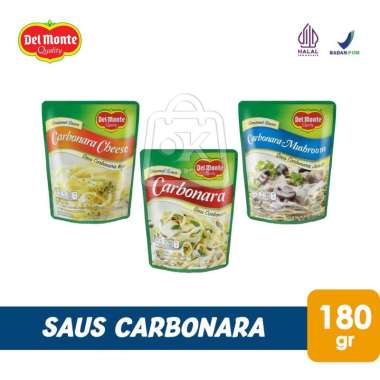 Delmonte Saus Carbonara Sauce Pasta (Pouch 180g) Carbonara Cheese
