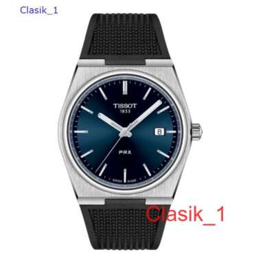 Original 100%!! Tissot PRX Quartz Rubber Strap T137.410.17.041.00 Swiss Made Garansi Resmi 2 Tahun
